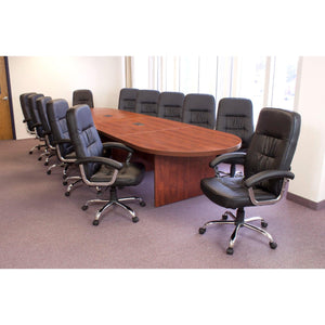 Legacy Collection 16 Ft. Modular Racetrack Conference Table with 2 Power Data Grommets