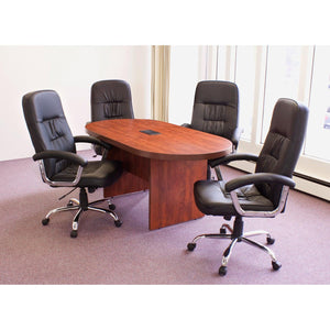 Legacy Collection 6 Ft. Racetrack Conference Table with Power Data Grommet
