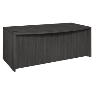 Legacy Collection 71" Bow Front Double Pedestal Desk