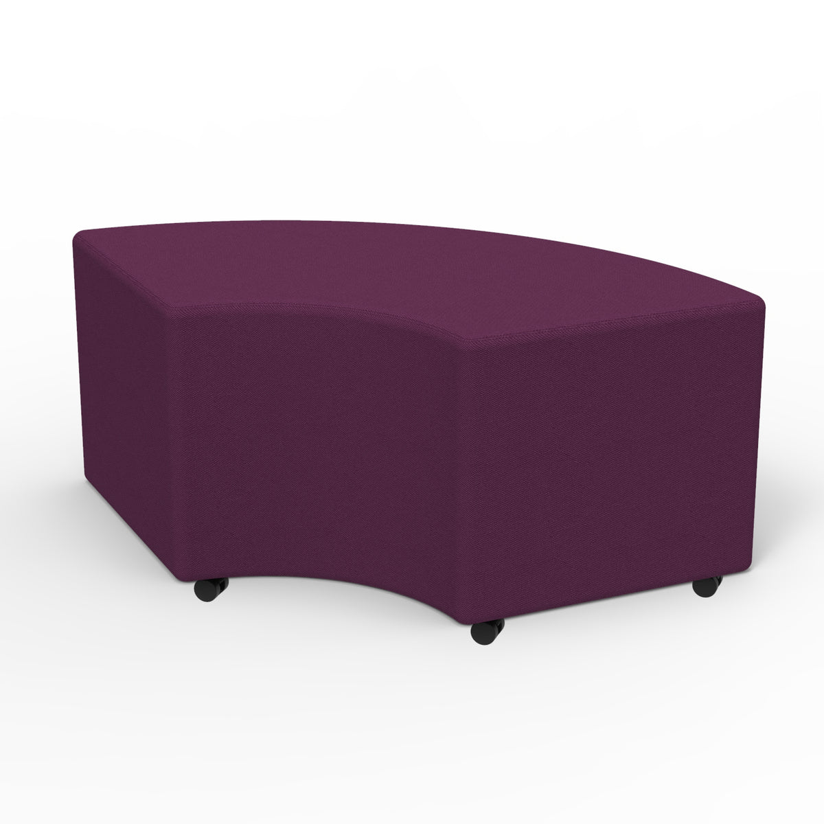 Marco Sonik Soft Seating 24" Curved Bench, 18" H