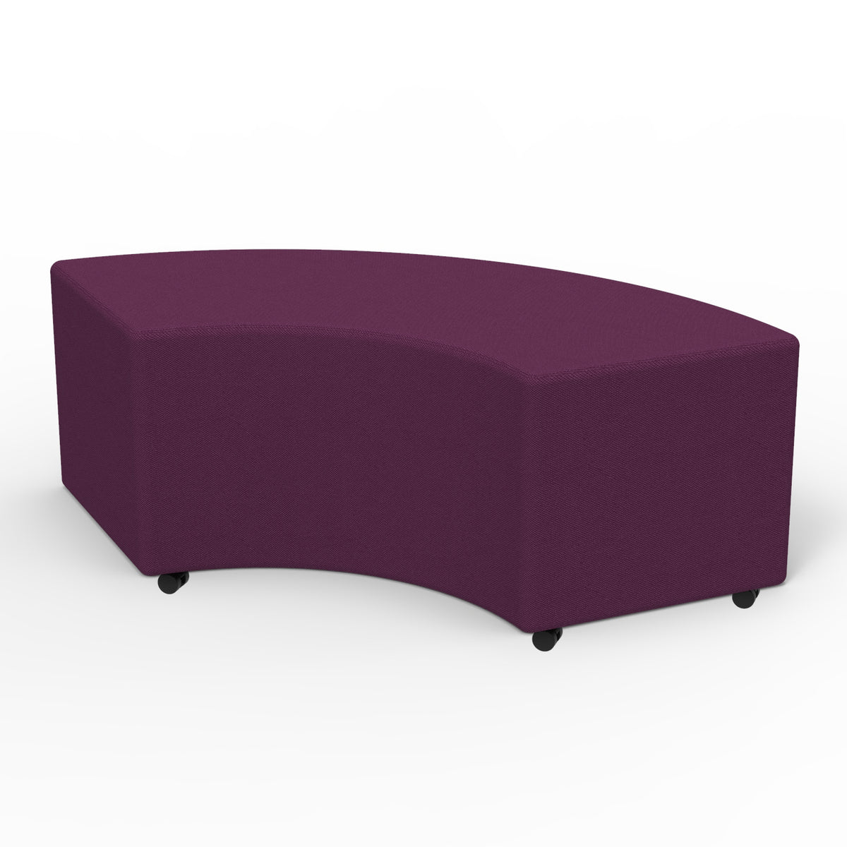 Marco Sonik Soft Seating 36" Curved Bench, 18" H