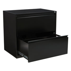 Heavy-Duty Metal Lateral File, 30" Wide, 2 Drawers