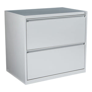 Heavy-Duty Metal Lateral File, 30" Wide, 2 Drawers