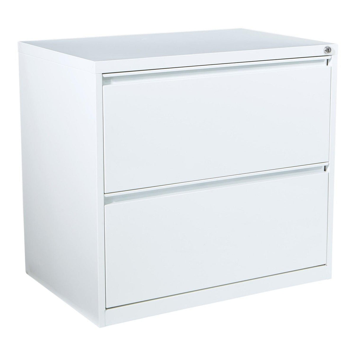 Heavy-Duty Metal Lateral File, 30" Wide, 2 Drawers