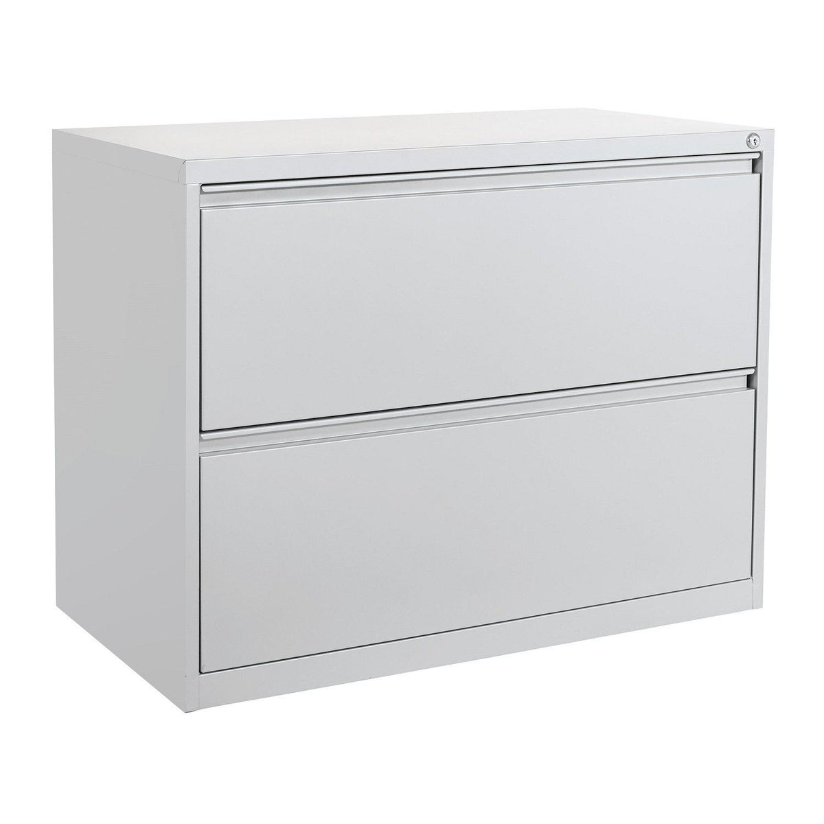 Heavy-Duty Metal Lateral File, 36" Wide, 2 Drawers