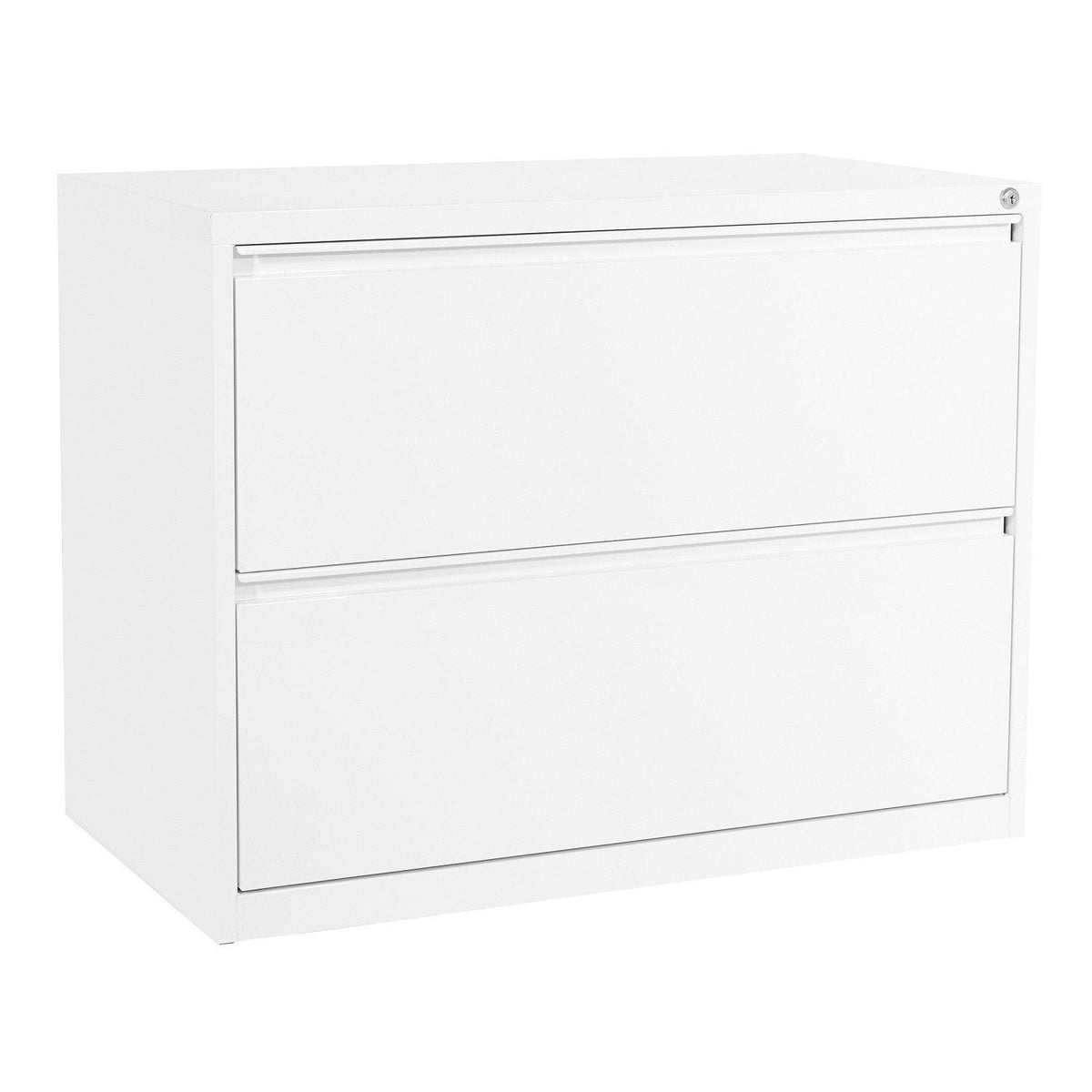 Heavy-Duty Metal Lateral File, 36" Wide, 2 Drawers