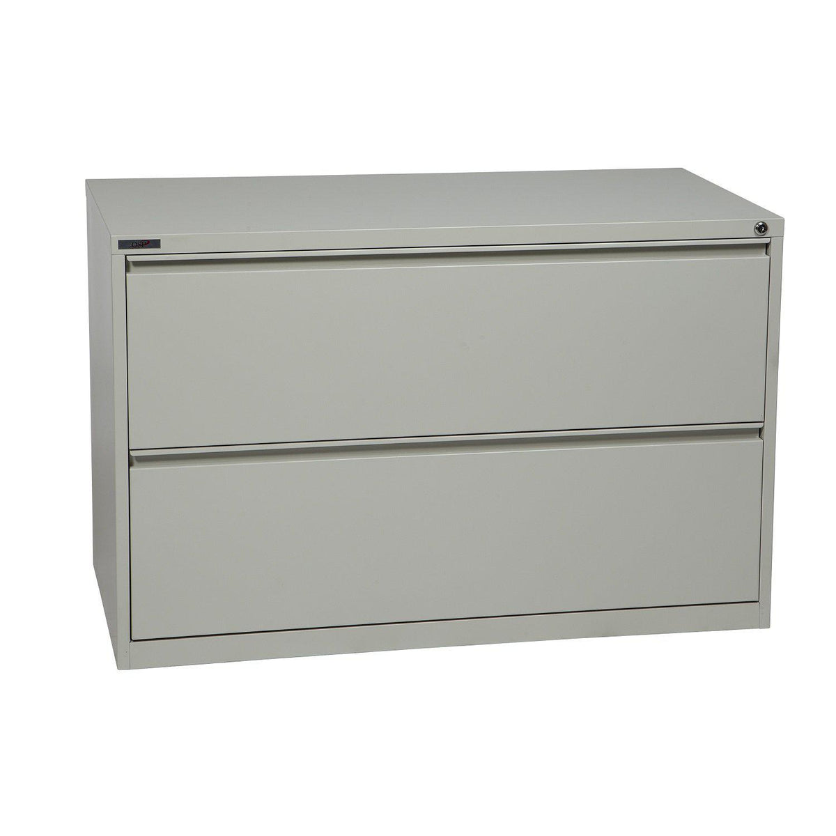 Heavy-Duty Metal Lateral File, 42" Wide, 2 Drawers