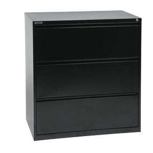 Heavy-Duty Metal Lateral File, 36" Wide, 3 Drawers