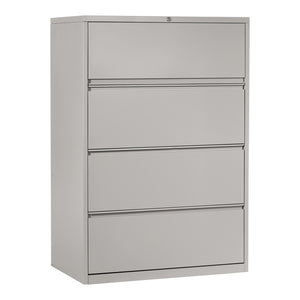Heavy-Duty Metal Lateral File, 36" Wide, 4 Drawers