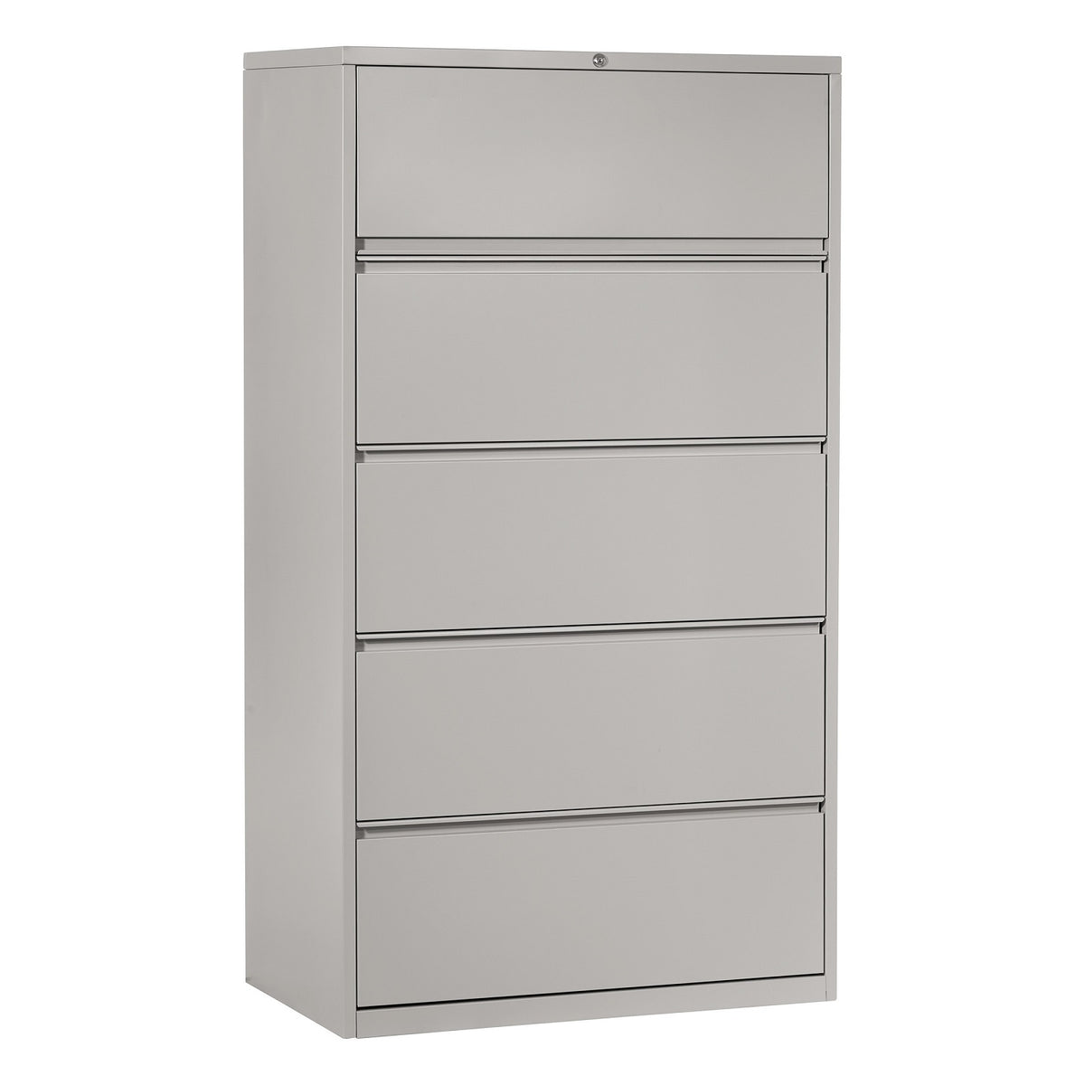 Heavy-Duty Metal Lateral File, 36" Wide, 5 Drawers