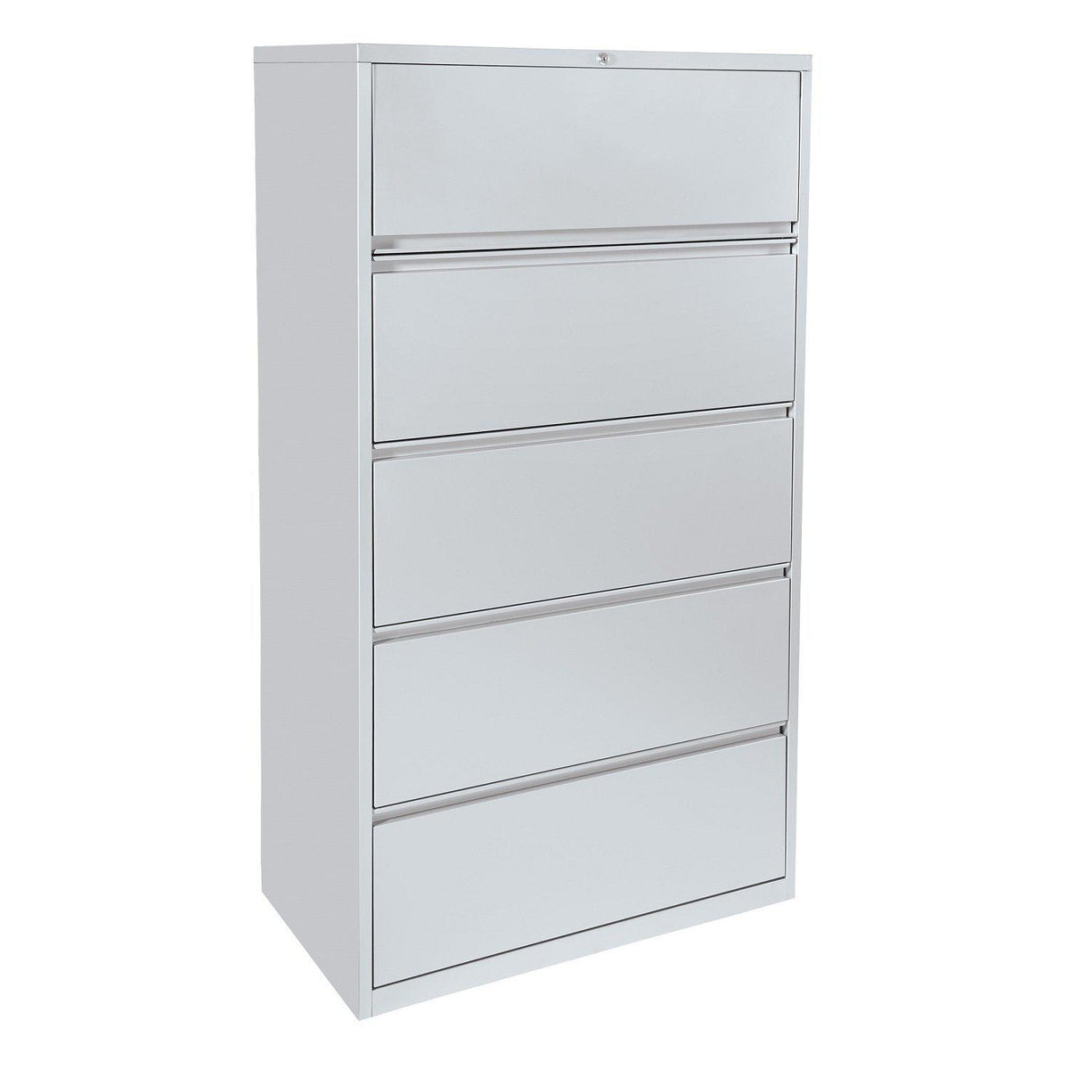 Heavy-Duty Metal Lateral File, 36" Wide, 5 Drawers