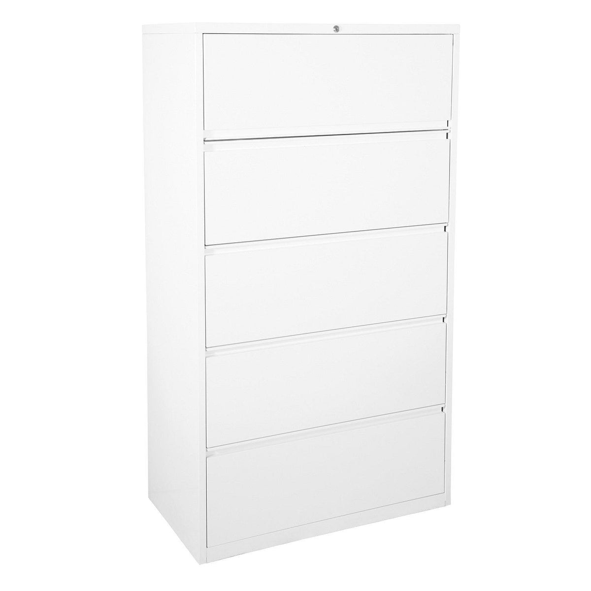 Heavy-Duty Metal Lateral File, 36" Wide, 5 Drawers
