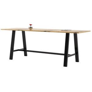 Midtown Table, Bar Height, 36" x 96" x 41"H, Urban Loft Solid Wood Top, 72" Base