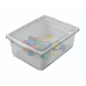 STEM Storage Cart with Clear Tubs and Lids