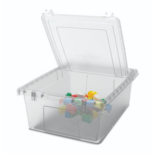 STEM Storage Cart with Clear Tubs and Lids