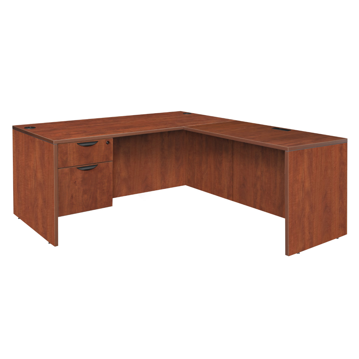 Legacy Collection 60" Single Pedestal L-Desk with 47" Return