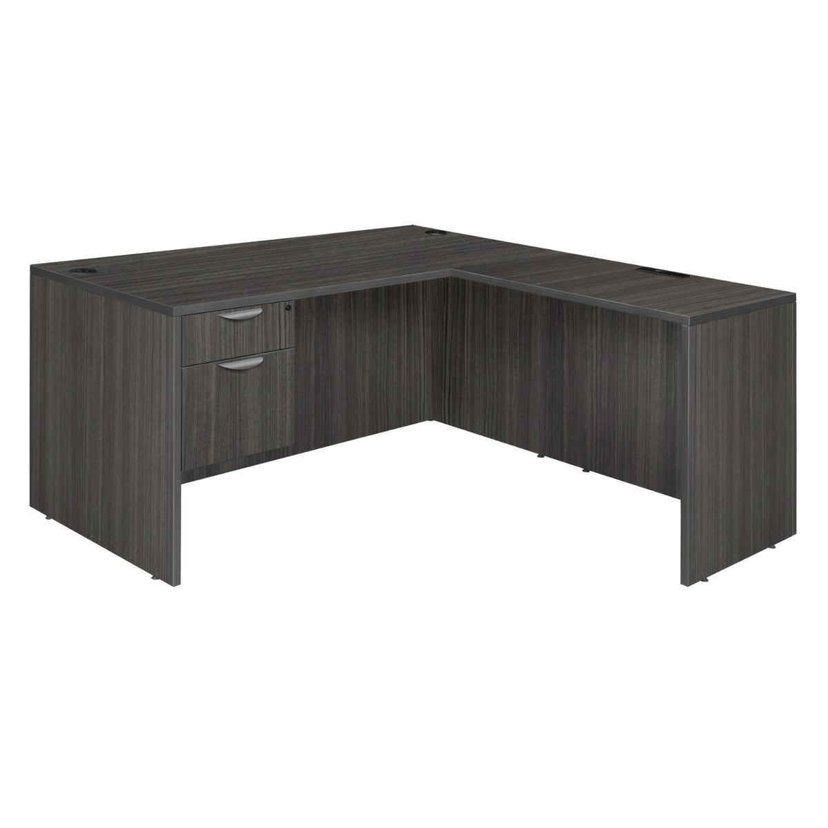 Legacy Collection 71" Single Pedestal L-Desk with 35" Return