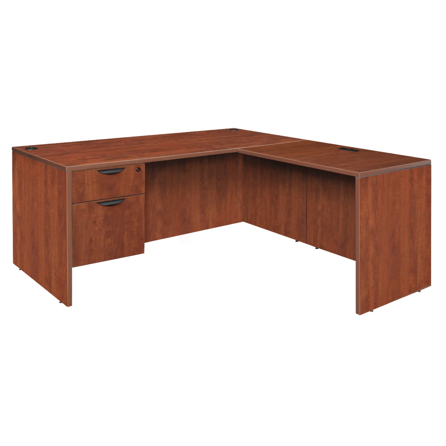Legacy Collection 71" Single Pedestal L-Desk with 35" Return