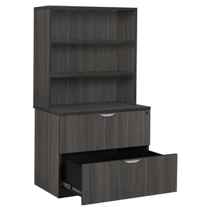 Legacy Collection Lateral File with Open Hutch