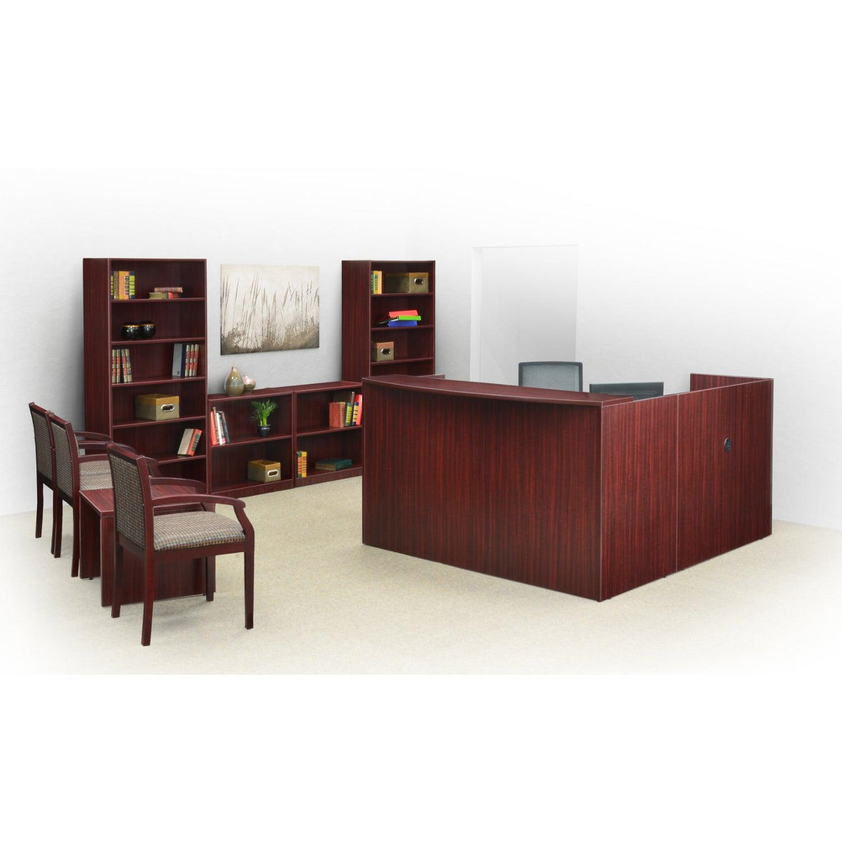 Legacy Collection Single Pedestal Reception Desk
