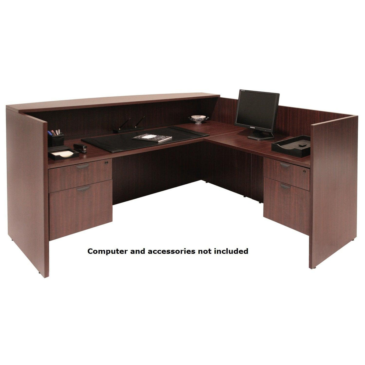 Legacy Collection Double Box/File Pedestal Reception Desk