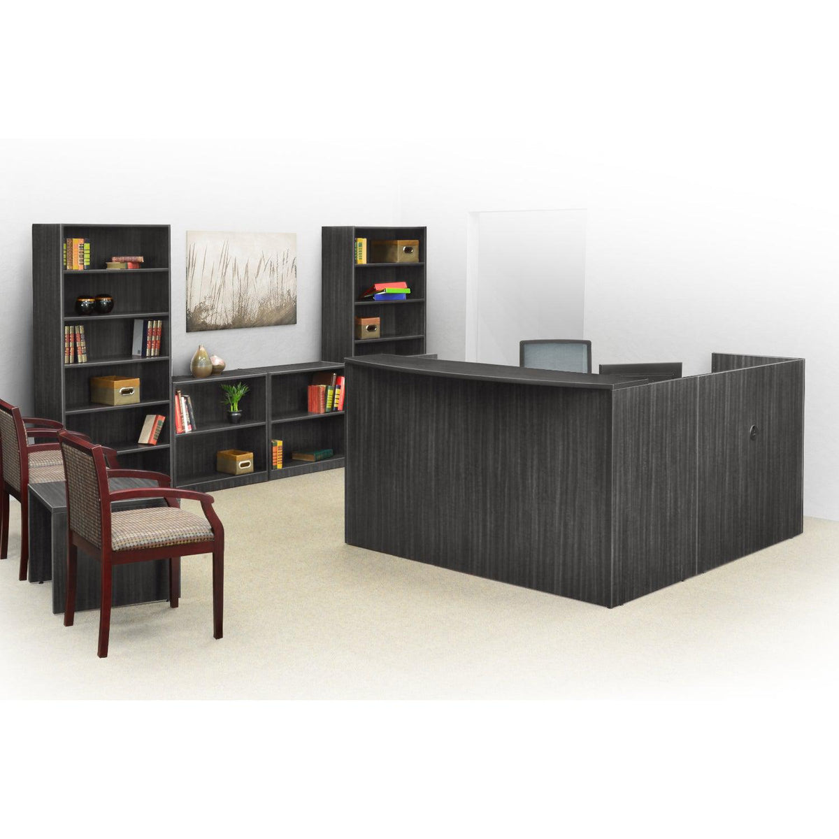Legacy Collection Double Full Pedestal Reception Desk