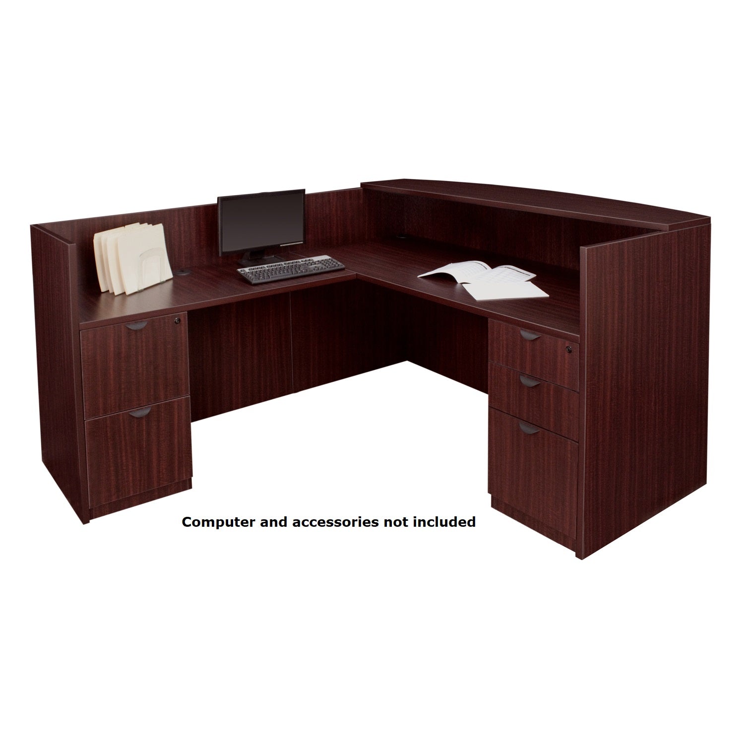 Legacy Collection Double Full Pedestal Reception Desk
