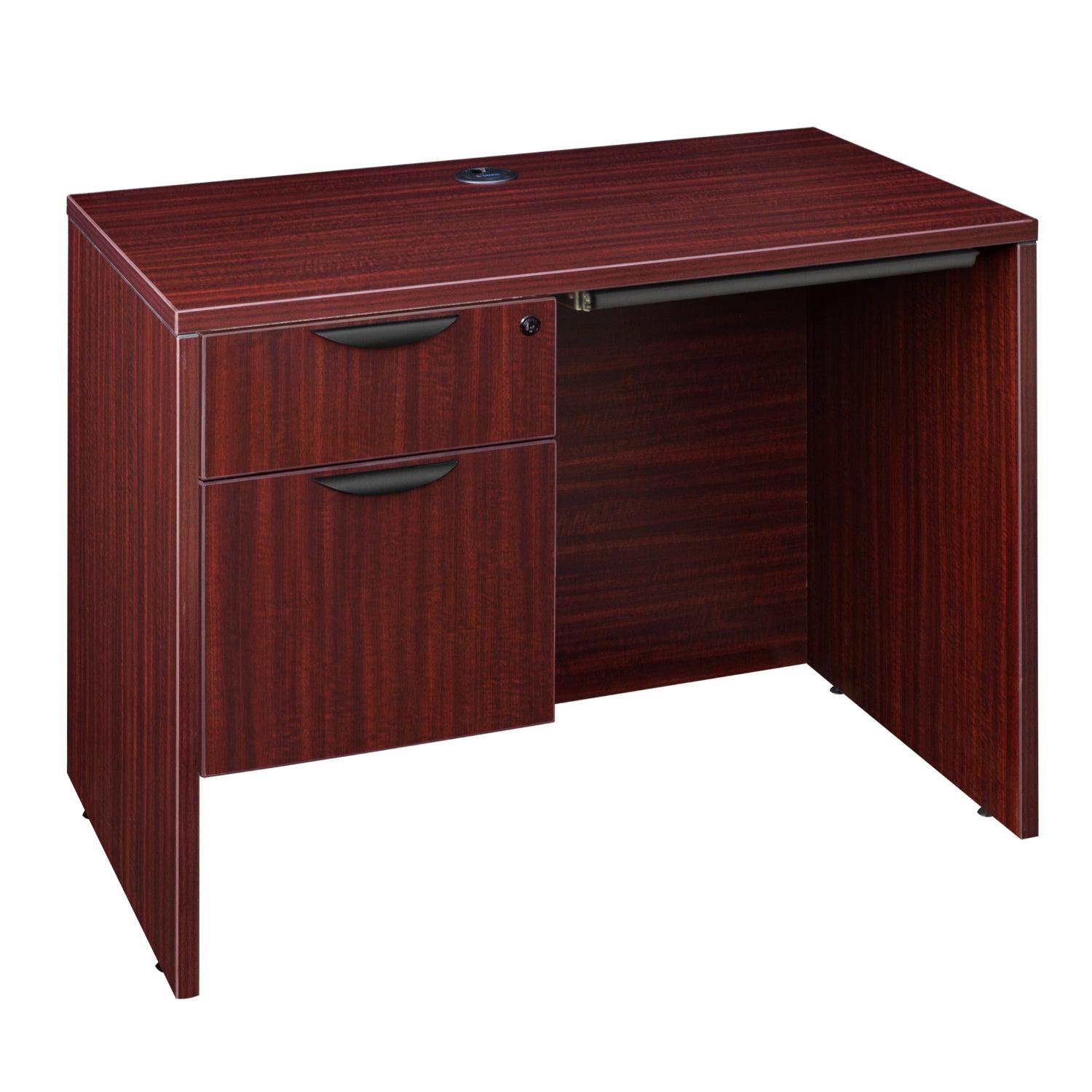 Legacy Collection 42" Single Pedestal Desk with Pencil Drawer