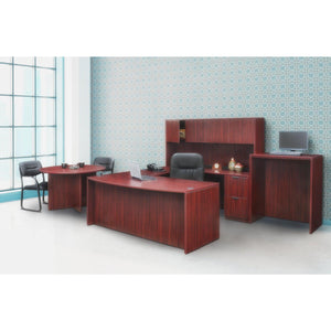 Legacy Collection 71" Bow Front Double Full Pedestal U-Desk