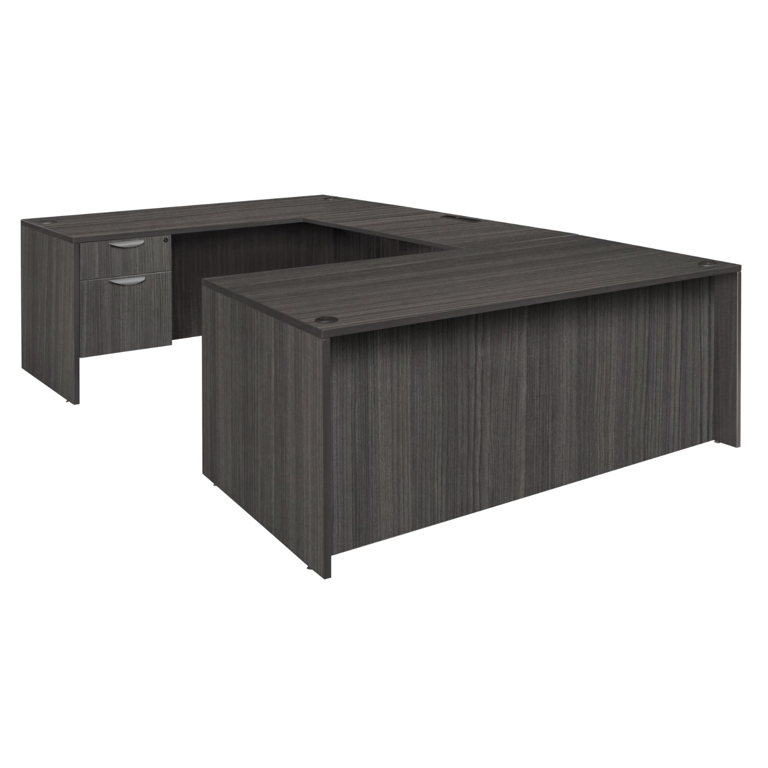 Legacy Collection 71" Single Pedestal U-Desk