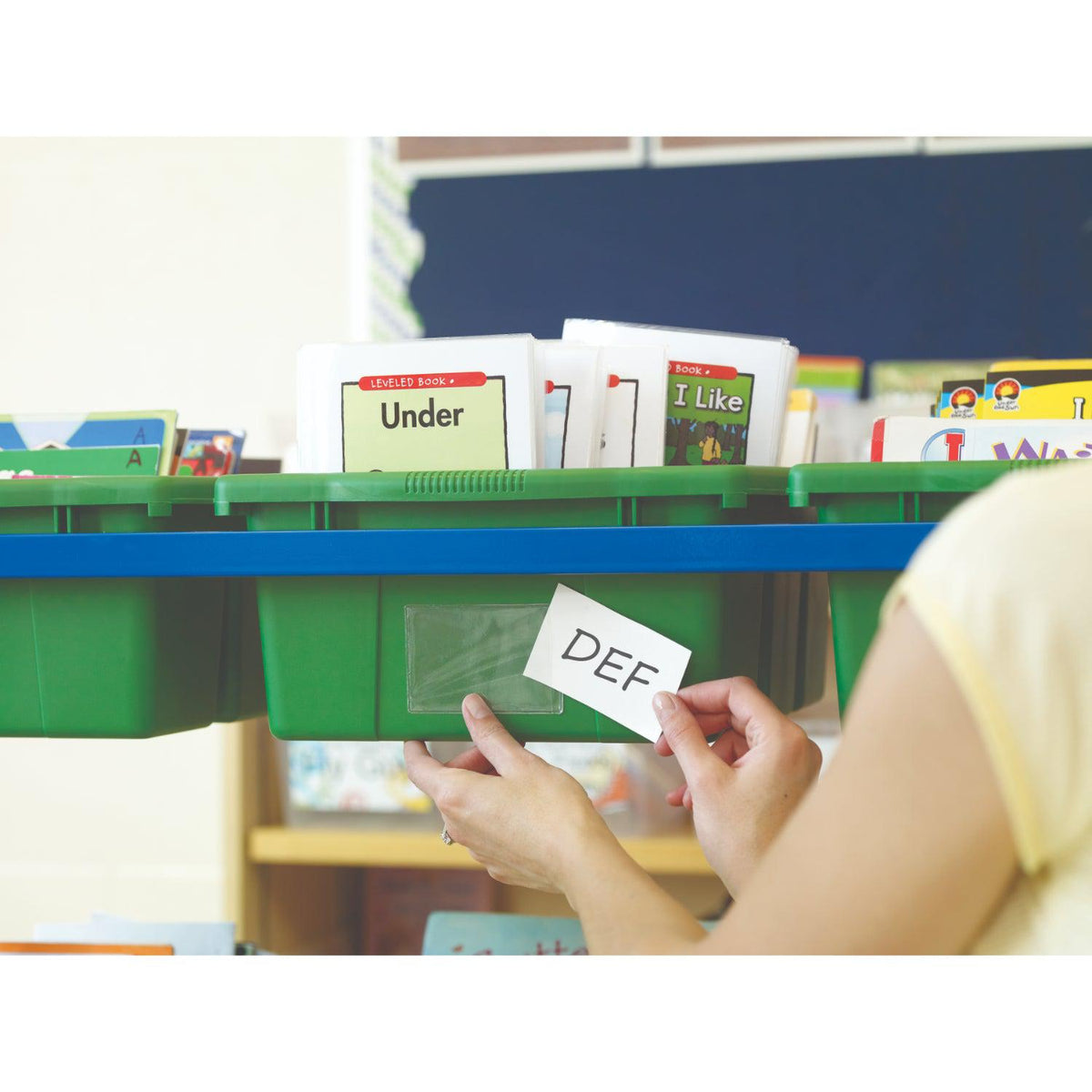 Library on Wheels with 9 Large Tubs - NextGen Furniture, Inc.