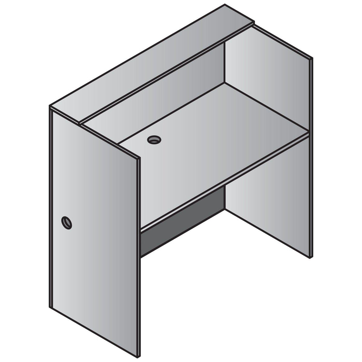 Laminate Workstation,  48" W x 24" D x 48" H