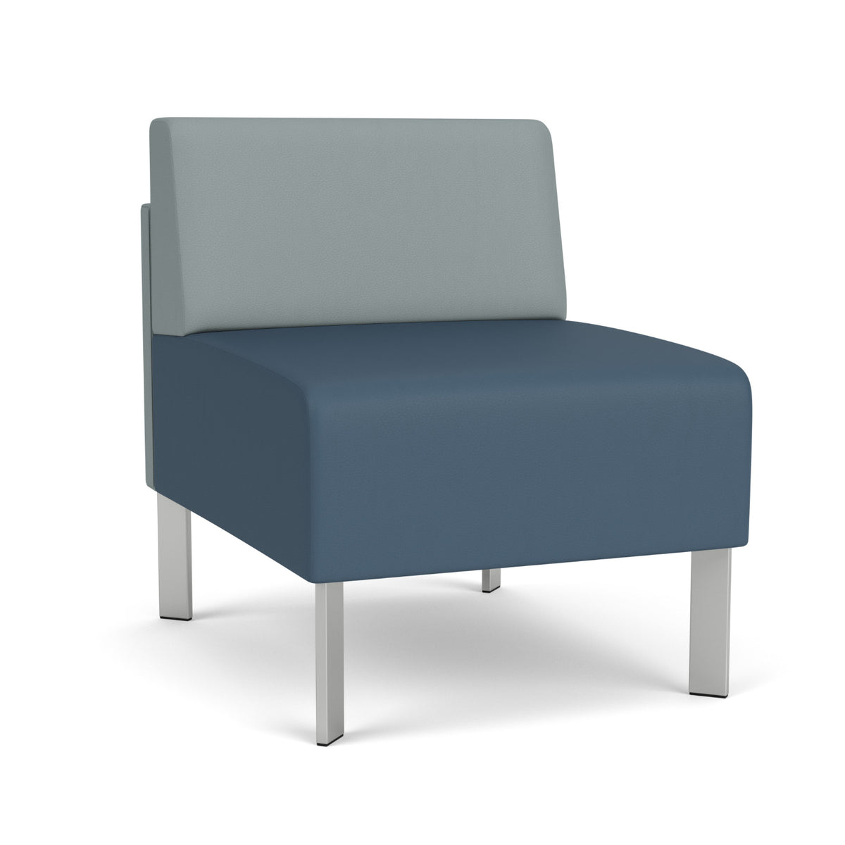 Luxe Collection Reception Seating, Armless Guest Chair, Standard Vinyl Upholstery, FREE SHIPPING