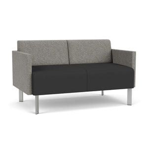 Luxe Collection Reception Seating, Loveseat, Standard Fabric Upholstery, FREE SHIPPING