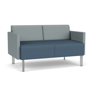 Luxe Collection Reception Seating, Loveseat, Standard Vinyl Upholstery, FREE SHIPPING