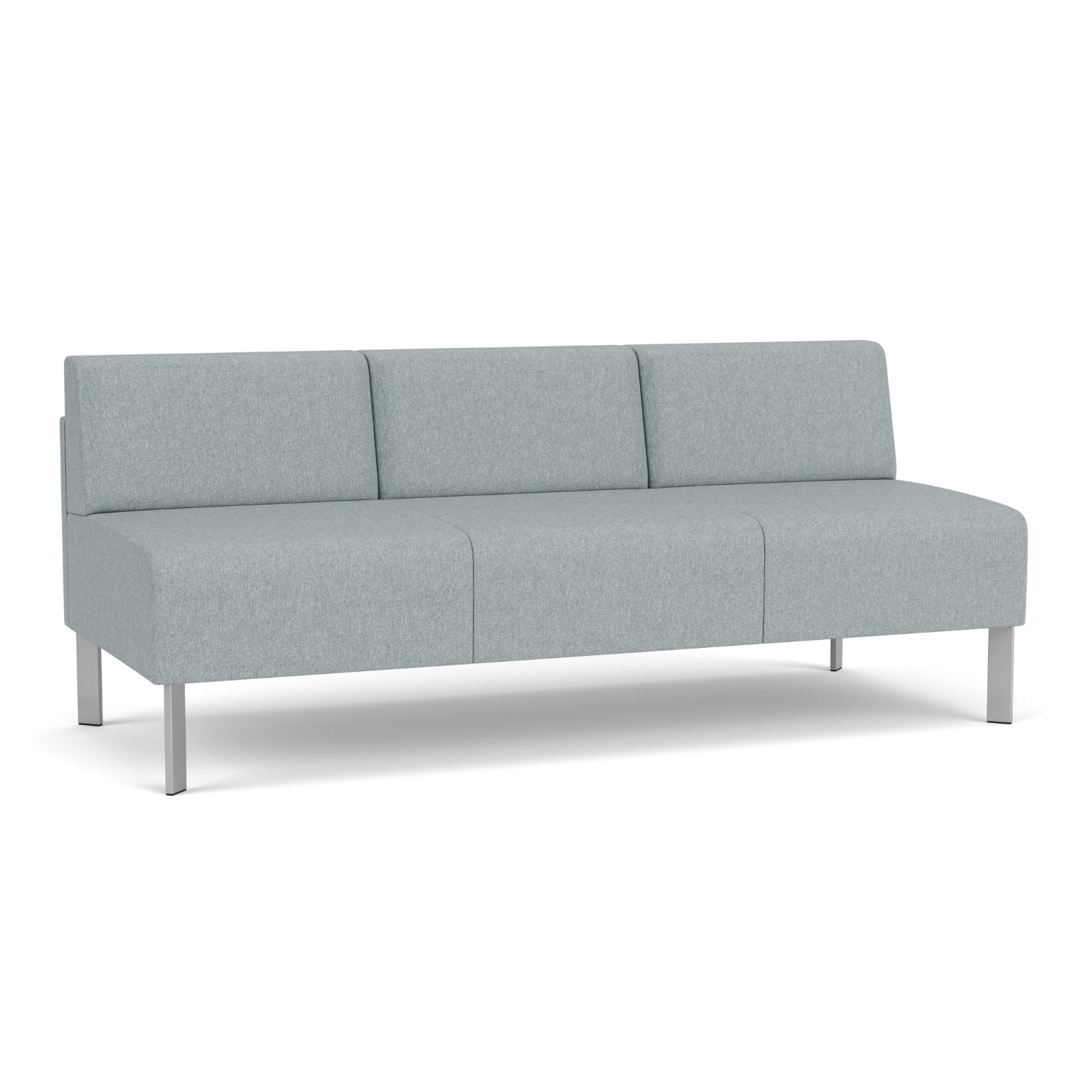 Luxe Collection Reception Seating, Armless Sofa, Healthcare Vinyl Upholstery, FREE SHIPPING