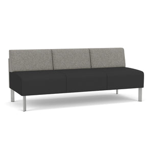 Luxe Collection Reception Seating, Armless Sofa, Standard Fabric Upholstery, FREE SHIPPING