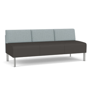 Luxe Collection Reception Seating, Armless Sofa, Healthcare Vinyl Upholstery, FREE SHIPPING