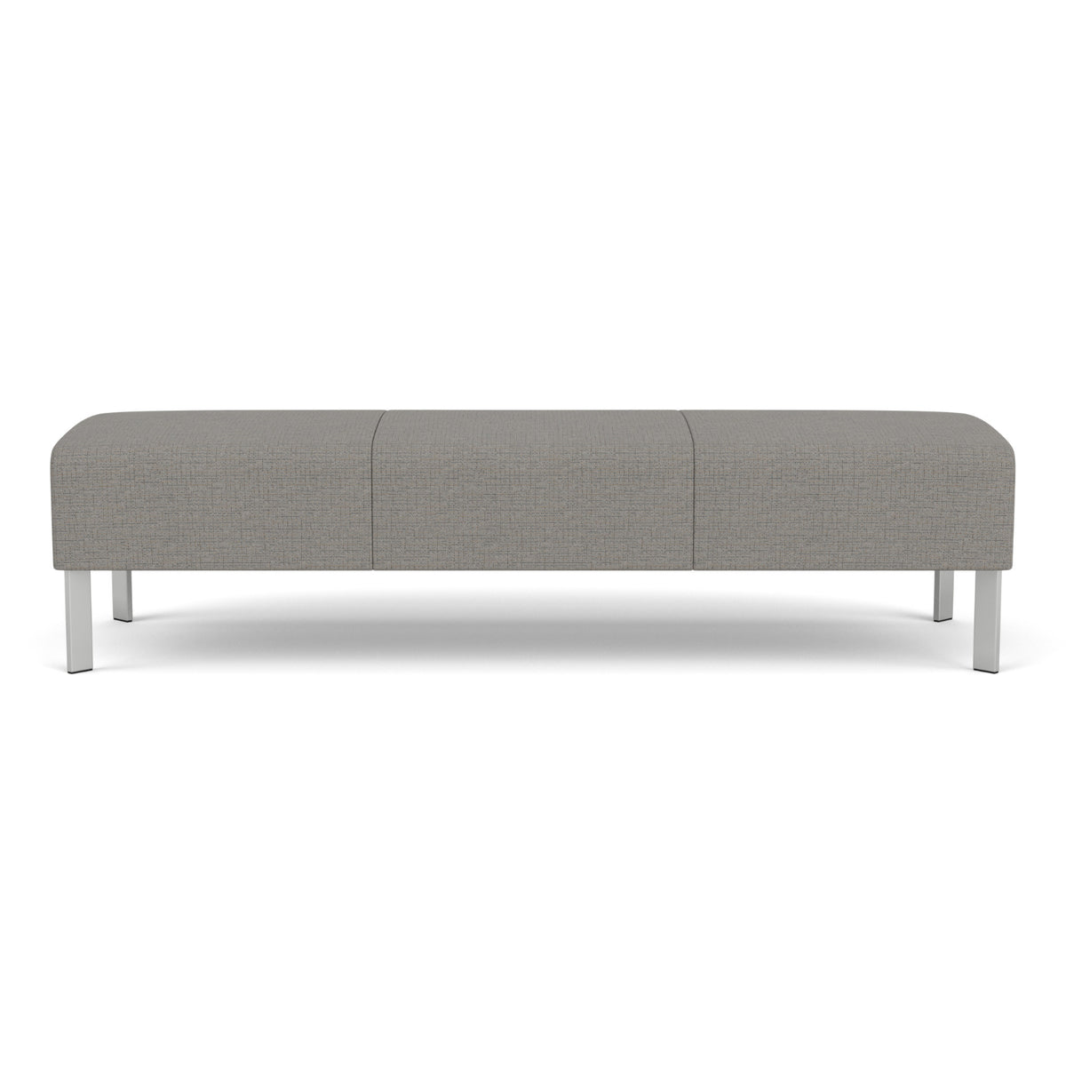 Luxe Collection Reception Seating, 3 Seat Bench, Designer Fabric Upholstery, FREE SHIPPING