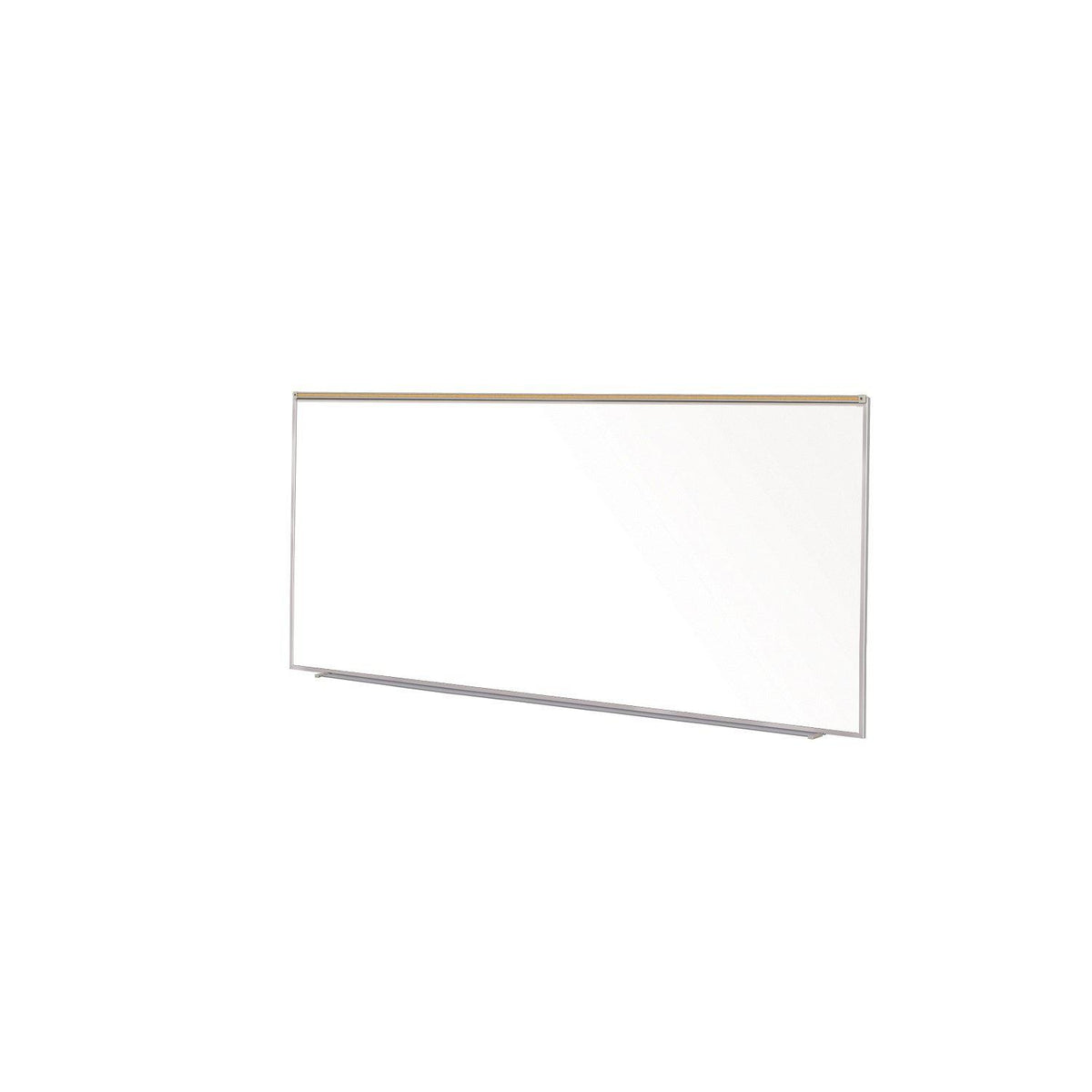 Proma 5' High Magnetic Porcelain Projection Whiteboard/Markerboard with Maprail, 5' H x 12' W