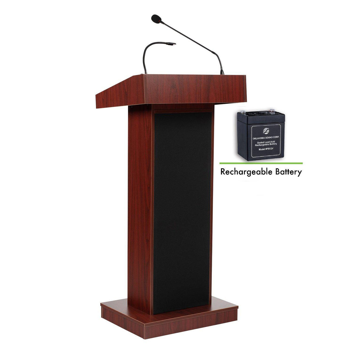 Orator Sound Lectern and Rechargeable Battery