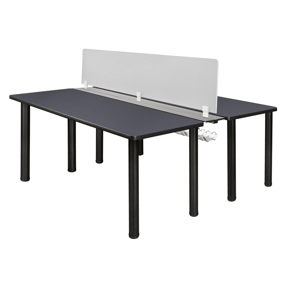 Kee 60" x 58" Benching Station with Privacy Divider