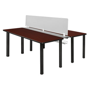 Kee 60" x 58" Benching Station with Privacy Divider