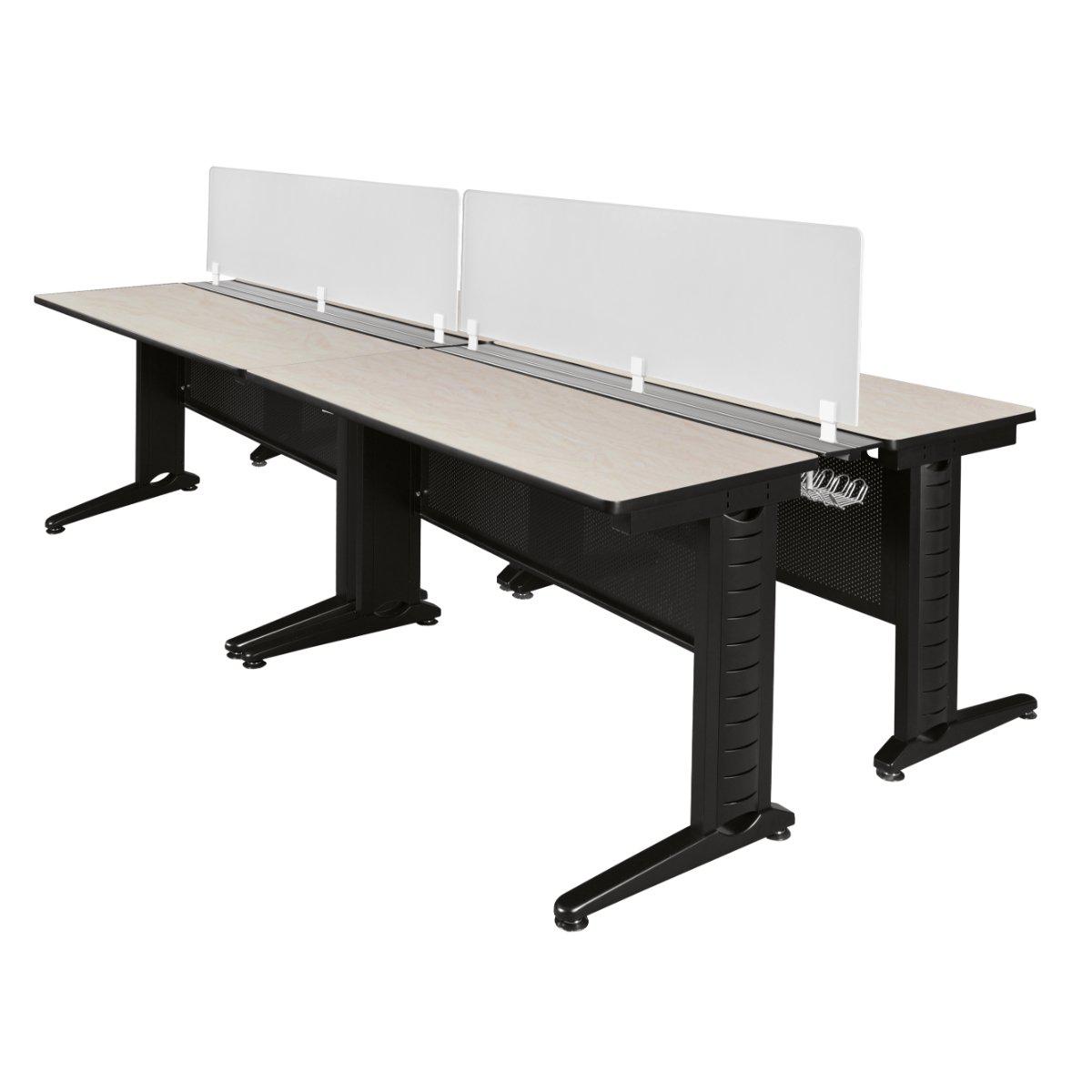 Fusion 96" x 58" Double Benching System with Privacy Panel