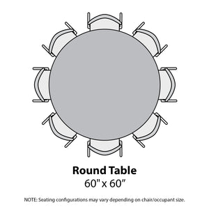 MG Series Adjustable Height Activity Table with White Dry Erase Markerboard Top, 60" Round