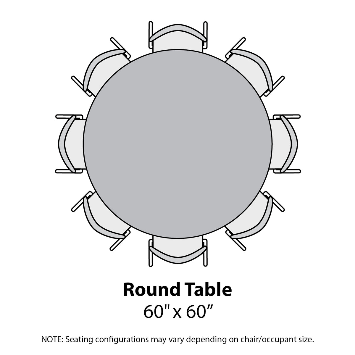 MG Series Adjustable Height Activity Table, 60" Round