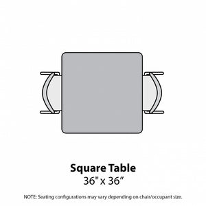 MG Series Adjustable Height Activity Table with White Dry Erase Markerboard Top, 36" x 36" Square
