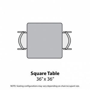 MG Series Adjustable Height Activity Table with Dry Erase Laminate Markerboard Top, 36" x 36" Square