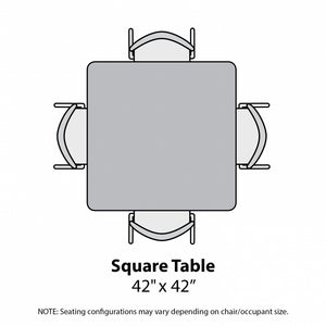 MG Series Adjustable Height Activity Table with White Dry Erase Markerboard Top, 42" x 42" Square