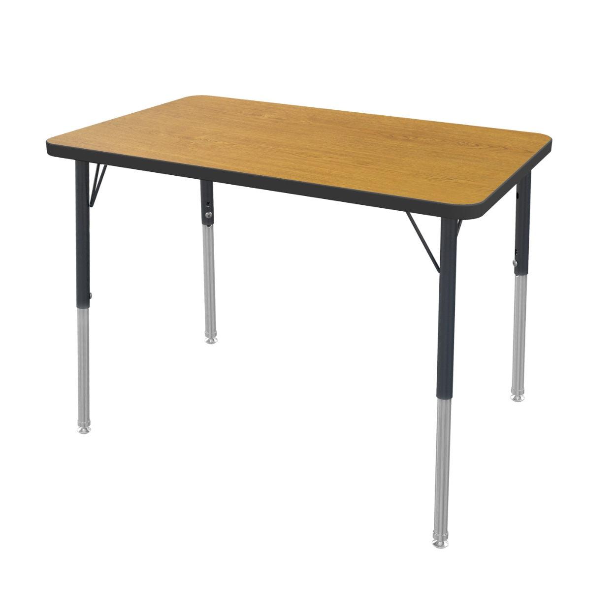 MG Series Adjustable Height Activity Table, 24" x 36" Rectangle